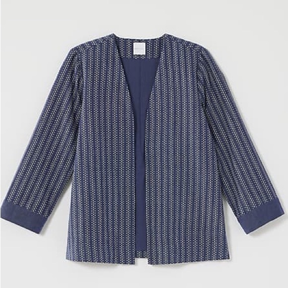Pure Jill Cotton Dobby Jacket (size 2X) - Picture 1 of 10